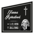 Náhrobná tabuľa z hliníkového kompozitu 50 x 50 cm - vzor č. 22