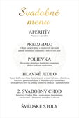 Svadobné menu č. 39