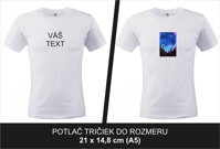 Farebná potlač TEXTILU do rozmeru A5 (od 1 do 19 ks)