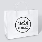 Reklamná taška na šírku Craft s potlačou, rozmer 250 x 190 x 90 mm
