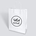 Reklamná taška na výšku Craft s potlačou, rozmer 180 x 225 x 80 mm