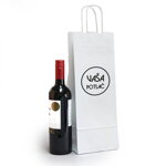Reklamná taška na víno Craft s potlačou - rozmer 100 x 400 x 100 mm