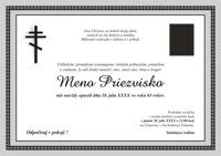 Smútočné oznámenie č. 16