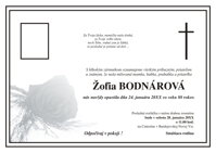 Smútočné oznámenie č. 28