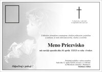Smútočné oznámenie č. 10