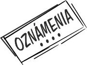 oznámenia a tlačoviny