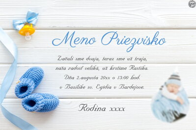 Oznámenie o krste č. 3