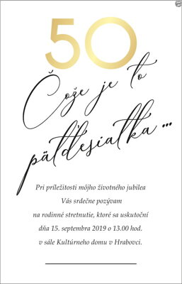Jubilejné oznámenie č. 7
