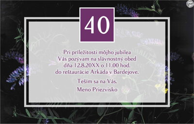 Jubilejné oznámenie č. 18