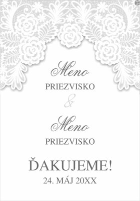 Svadobná etiketa č. 11