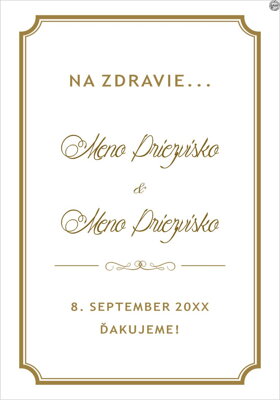 Svadobná etiketa č. 21