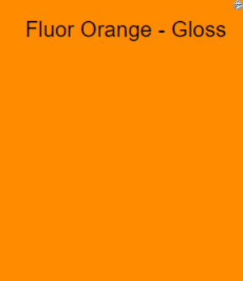 Tlač štítkov / samolepiek vo farbe "fluorescentná žlto-oranžová" 