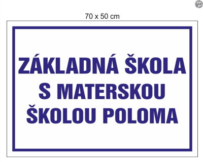Tabuľa na označenie budovy  "Premium - ZPK 2031"