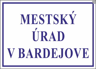 Tabuľa na označenie budovy  &quot;Premium - MPK 2035&quot;