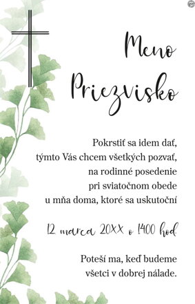 Oznámenie o krste č. 18