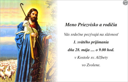 Oznámenie na 1. sv. prijímanie č. 9