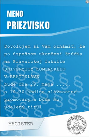 Promočné oznámenie č. 6