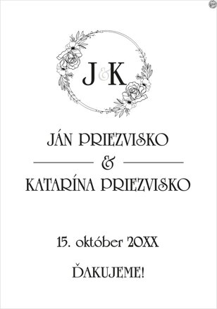 Svadobná etiketa č. 15