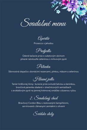 Svadobné menu č. 4