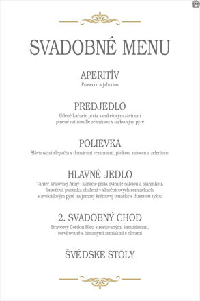 Svadobné menu č. 16