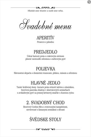 Svadobné menu č. 7