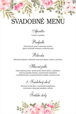 Svadobné menu č. 22