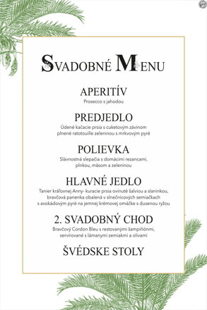 Svadobné menu č. 26