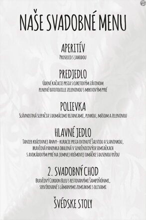 Svadobné menu č. 25