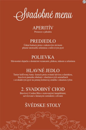 Svadobné menu č. 35