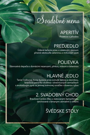 Svadobné menu č. 34