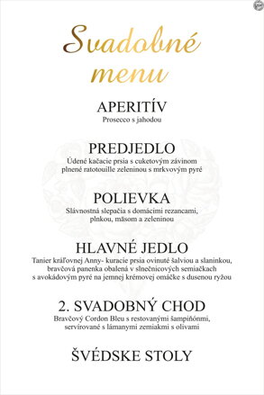 Svadobné menu č. 39