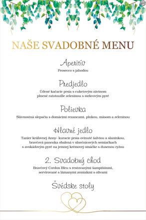 Svadobné menu č. 38