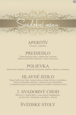 Svadobné menu č. 30