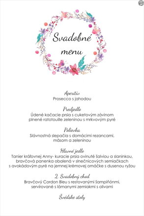 Svadobné menu č. 20