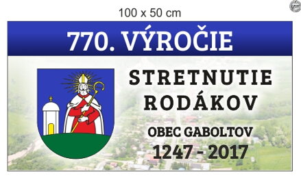 Baner-plachta s očkami a grafikou "Premium - OB 2057"