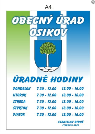 Tabuľa na označenie budovy  "Premium - OPK 2054"