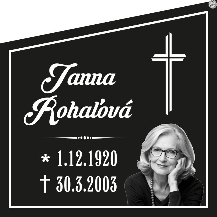 Náhrobná tabuľa z hliníkového kompozitu 50 x 50 cm - vzor č. 22 Náhrobná tabuľa z hliníkového kompozitu 50 x 50 cm - vzor č. 22