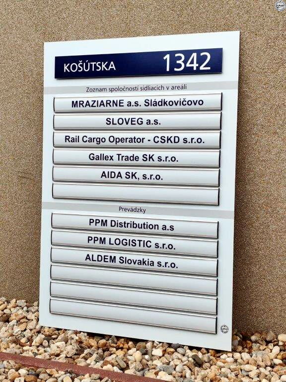 Vymeniteľná orientačná tabuľa „Prominent HL-44“ – 70 × 100 cm