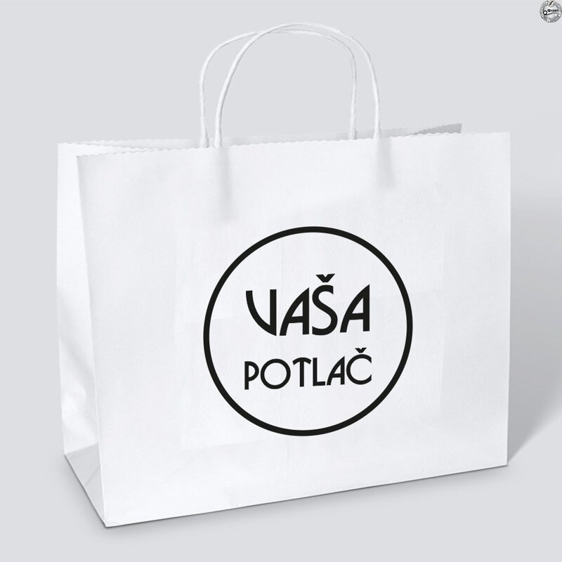 Reklamná taška na šírku Craft s potlačou, rozmer 480 x 350 x 130 mm