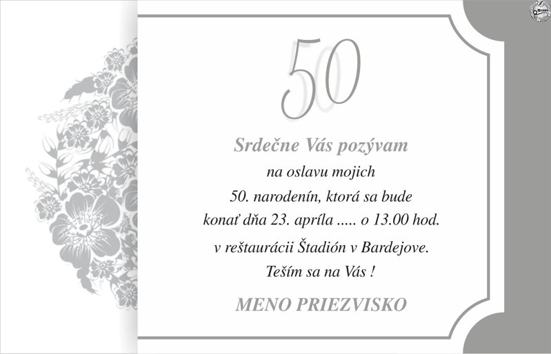 Jubilejné oznámenie č. 30 Jubilejné oznámenie č. 30