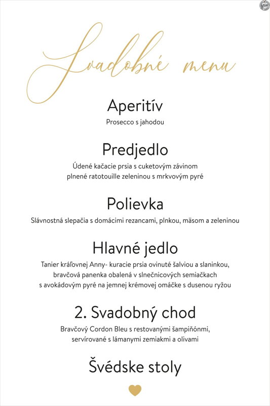 Svadobné menu č. 13