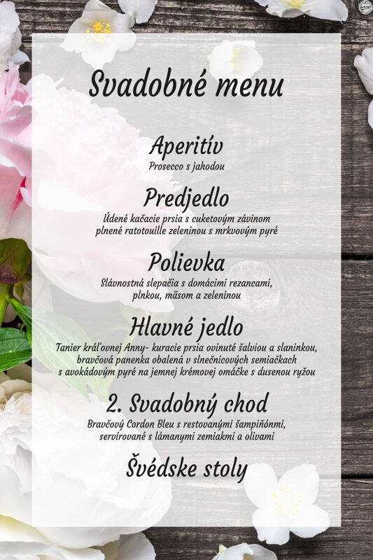 Svadobné menu č. 28