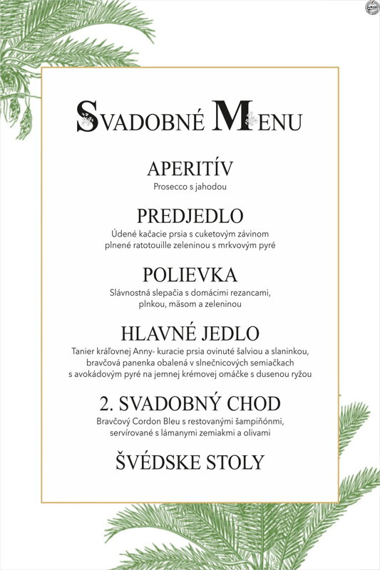 Svadobné menu č. 26