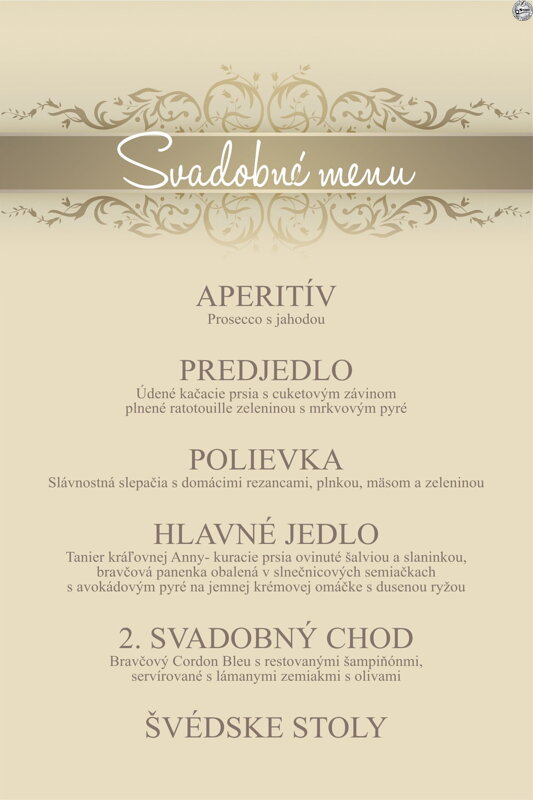 Svadobné menu č. 30 Svadobné menu č. 30