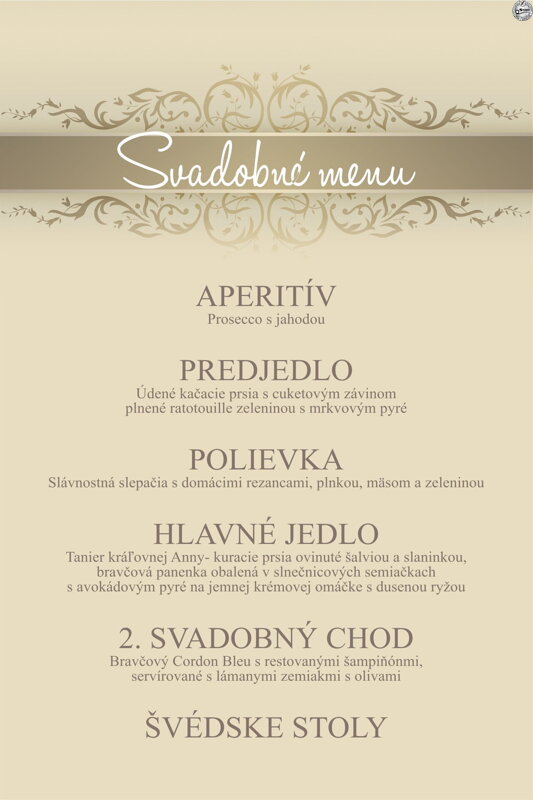 Svadobné menu č. 30