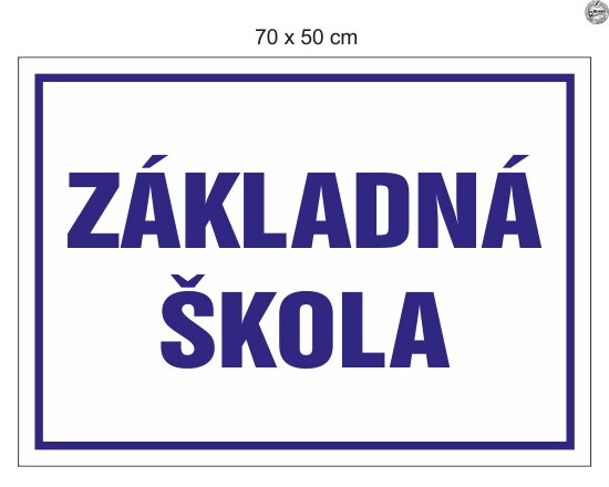 Tabuľa na označenie budovy "Premium - ZPK 2028"