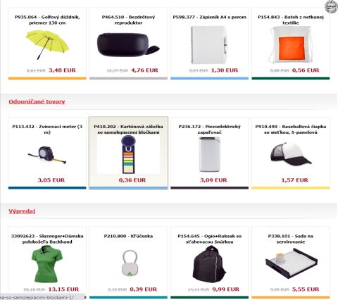 Reklamné a propagačné predmety Potlač reklamných predmetov