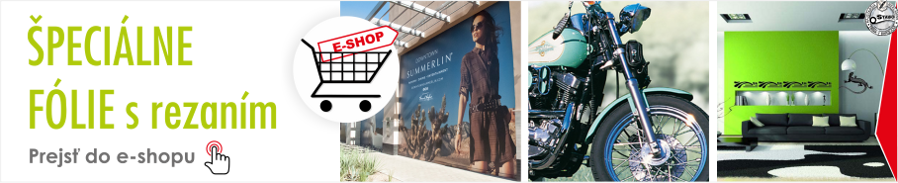 Reklamné špeciálne rezané samolepky