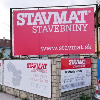 Reklamné tabule vyrábame už 29 rokov | staboreklama.sk Malé aj veľké tabule posielame aj kuriérom.