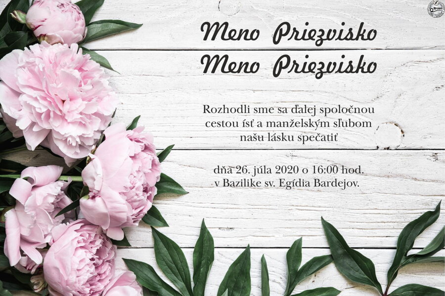 Svadobné oznámenia / E-shop Lacné svadobné oznámenia